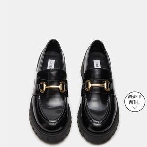 Steve Madden Black Loafers size 7